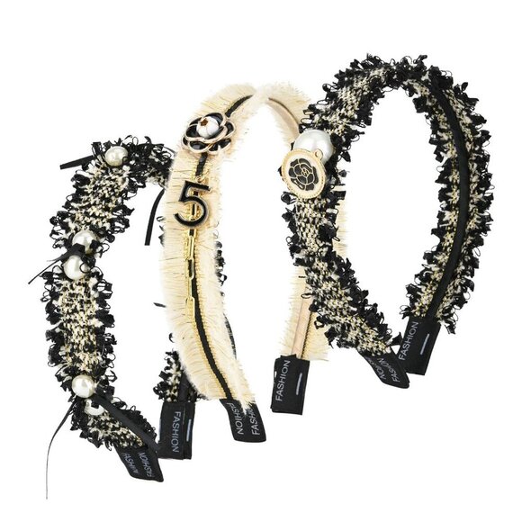 Pearl Hairband for Women Decorative Headband Jeweled Beads Fashion Accessory main image 6